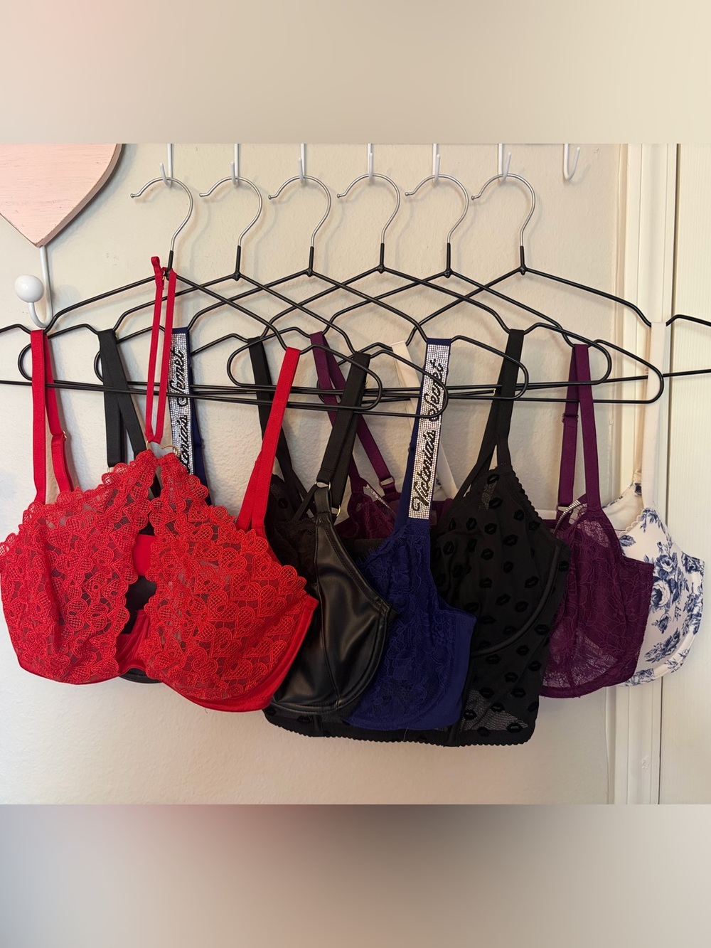 Victoria’s Secret Bra Collection - Black, Red, Purple, Blue